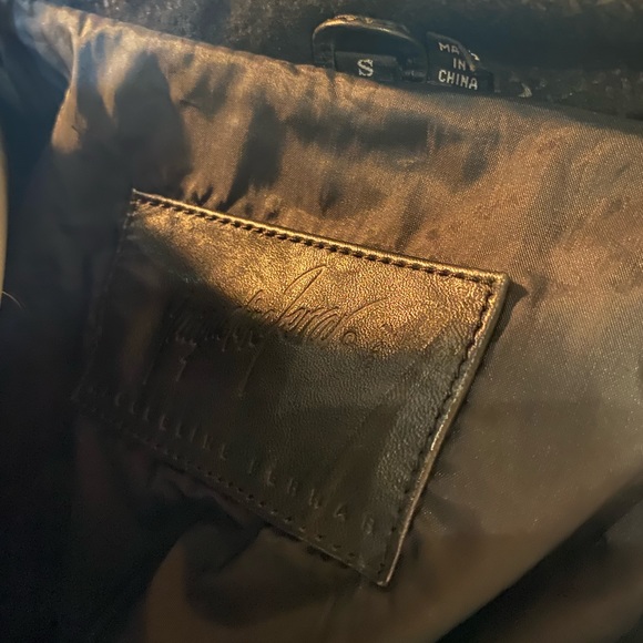 Gorgeous Jacqueline Ferrar Black Leather Trench Coat  - Size Small - Picture 11 of 16